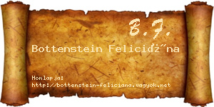 Bottenstein Feliciána névjegykártya
