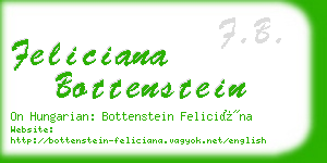 feliciana bottenstein business card